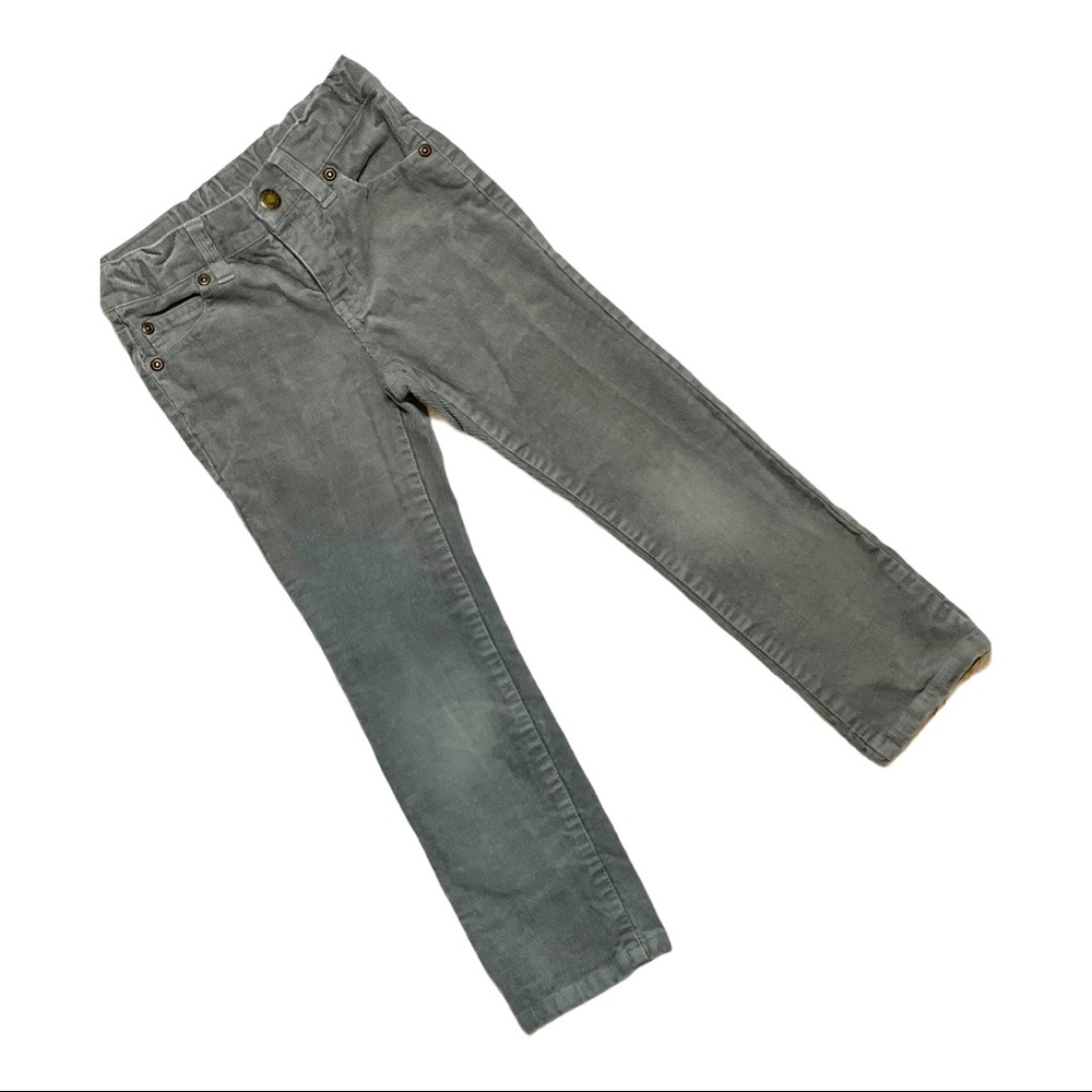 Boys Janie and Jack Grey Corduroy Pants Sz 5